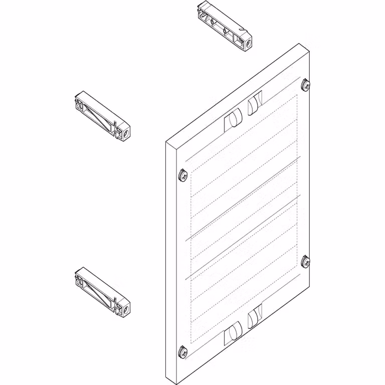 Modulo ABN profondo LxA: 250x300 mm SAS 60 mm verticale per 8xD02 EBM 32 mm MT12695