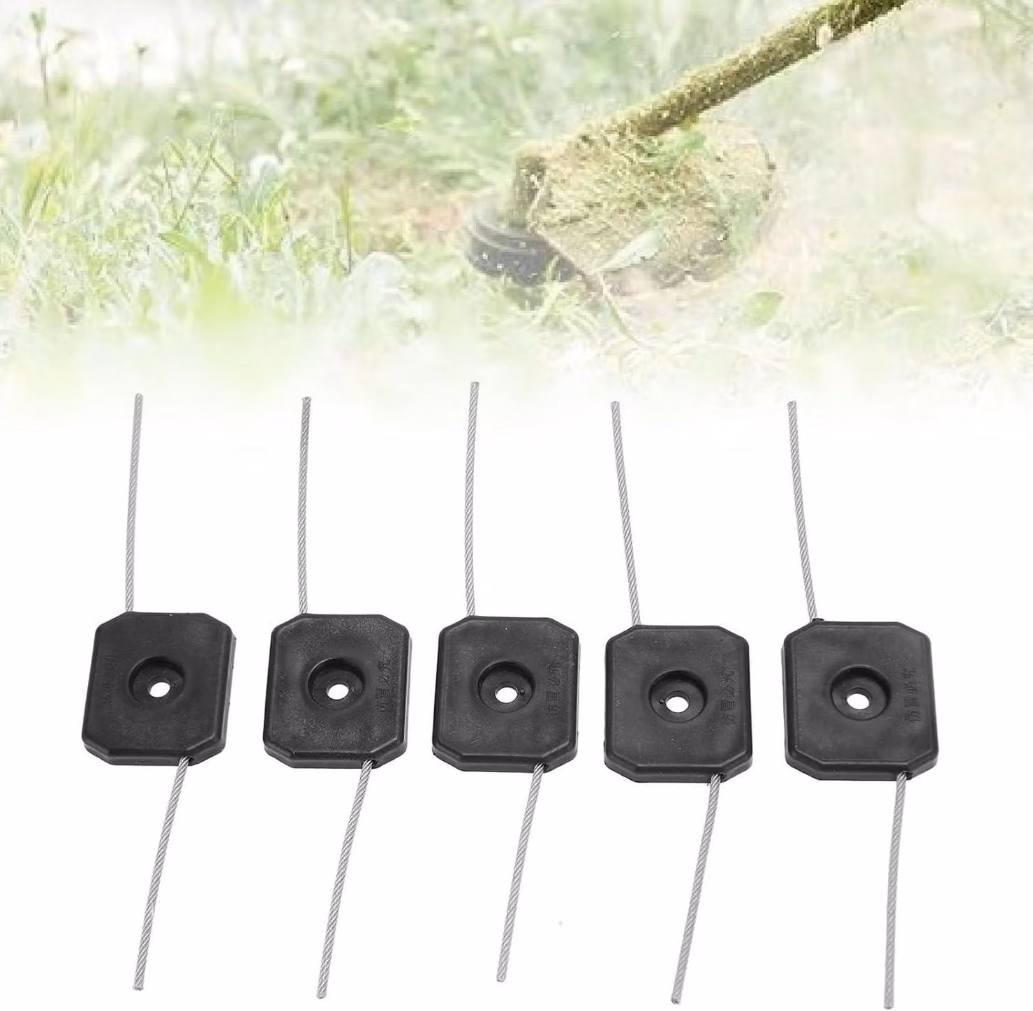 Testina di taglio a 5 pezzi, filo di taglio da 150 mm, accessorio leggero per il giardinaggio, ideale per un taglio preciso