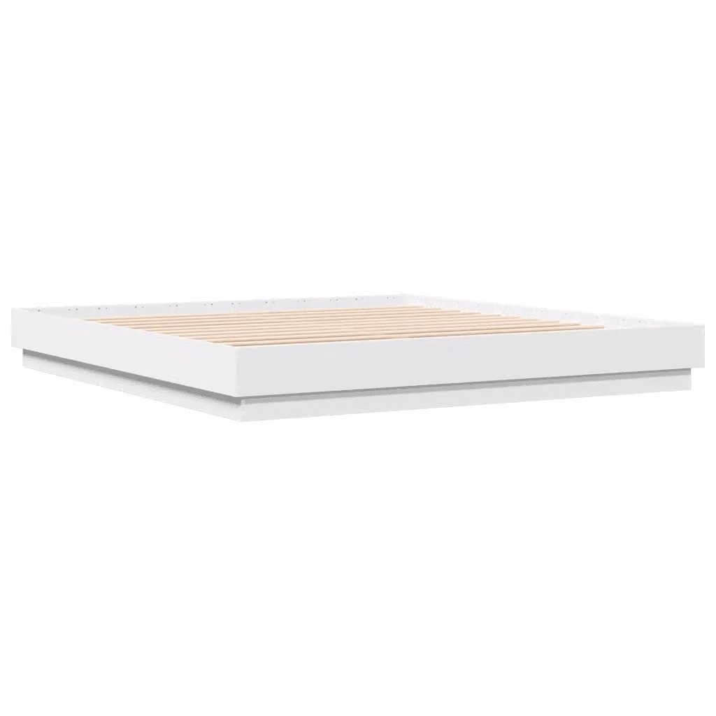 vidaXL Giroletto Bianco in Legno Multistrato L: 180 cm x P: 200 cm – 2