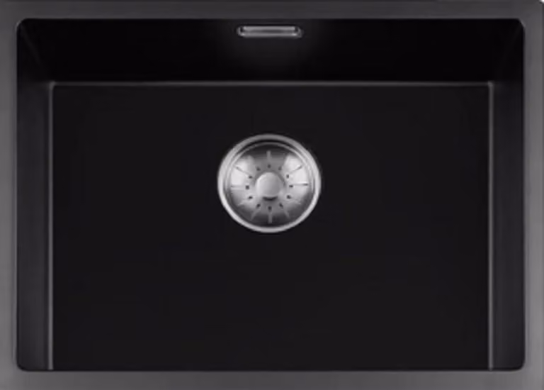 Lavello Togo, modello 50BQ37-FU, in acciaio inossidabile, colore nero