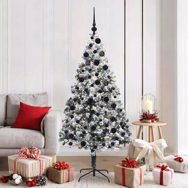 Maison Exclusive - Albero di Natale artificiale, colore bianco, altezza 180 cm