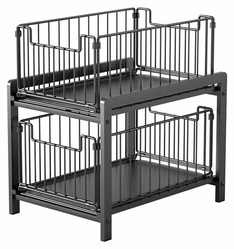 Organizzatore per cassetti, contenitore da utilizzare sotto il lavandino, facile da installare, marca BK