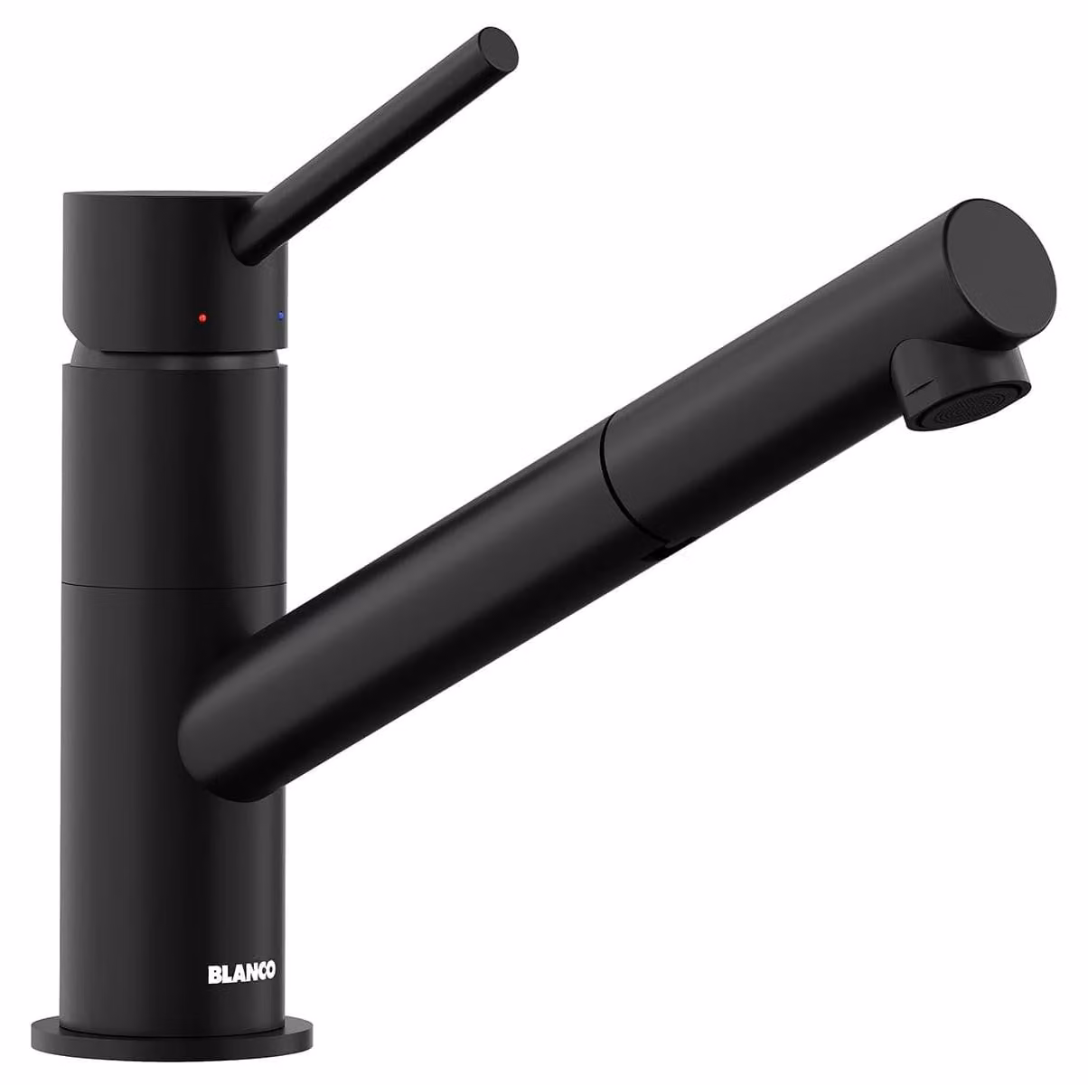 Miscelatore da cucina modello KANO-S, nero opaco, estraibile, girevole a 360°