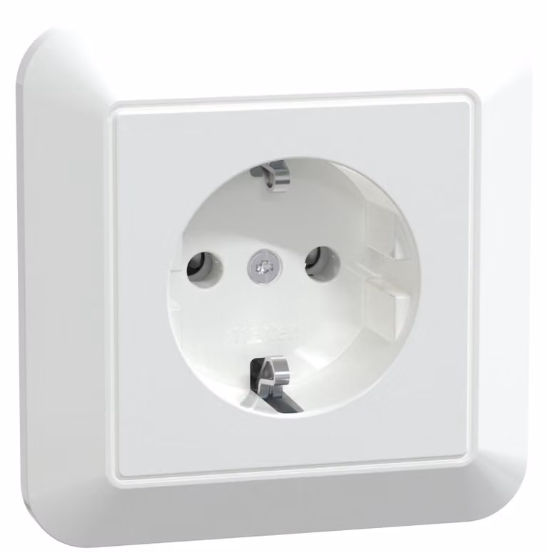 Merten SCHUKO presa di corrente aws/gl piastra di copertura completa MEG2301-1025