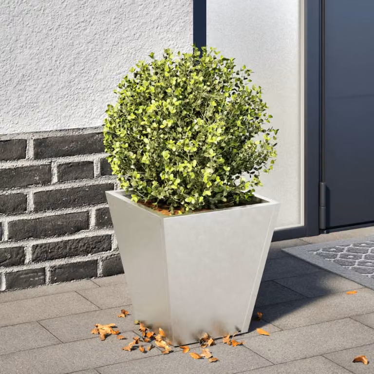 vidaXL Fioriera da Giardino in Acciaio L/P/H: 30 x 30 x 30 cm