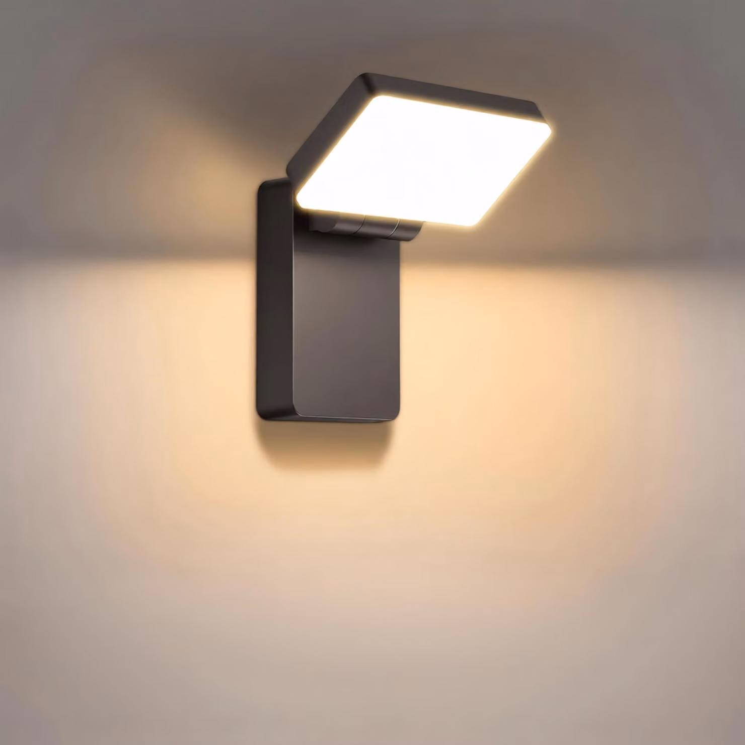 Lampada a LED da parete, 40W, 3000K, orientabile, grado di protezione IP65, per uso esterno