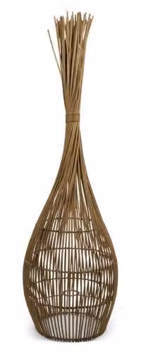 Lampada da terra in rattan Mars & More, altezza 110 cm (inclusa la connessione elettrica)