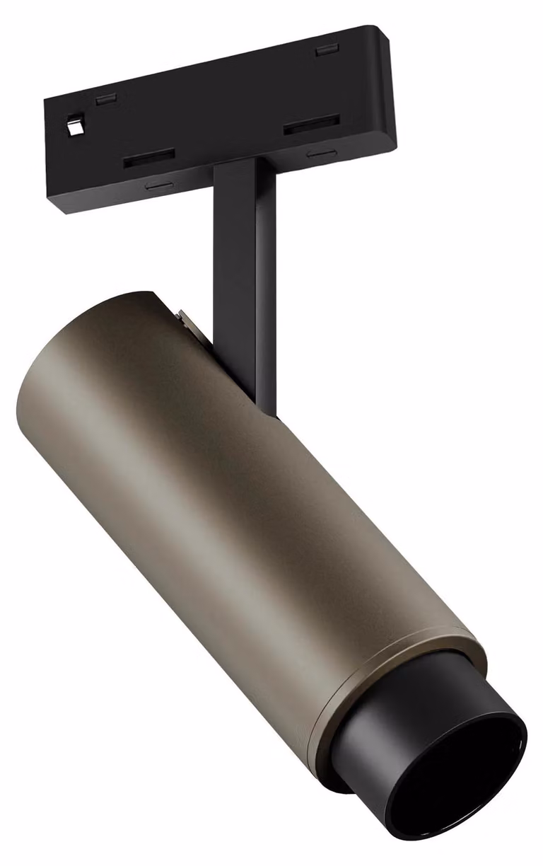 ARELUX XNET ADJ. MINI PROIETTORE per PROFILI CURVI, 7W, 48V DC, CRI 90, angolo di emissione 19-40°, UGR < 10 (a 19°), colore argento, temperatura di colore 3000K