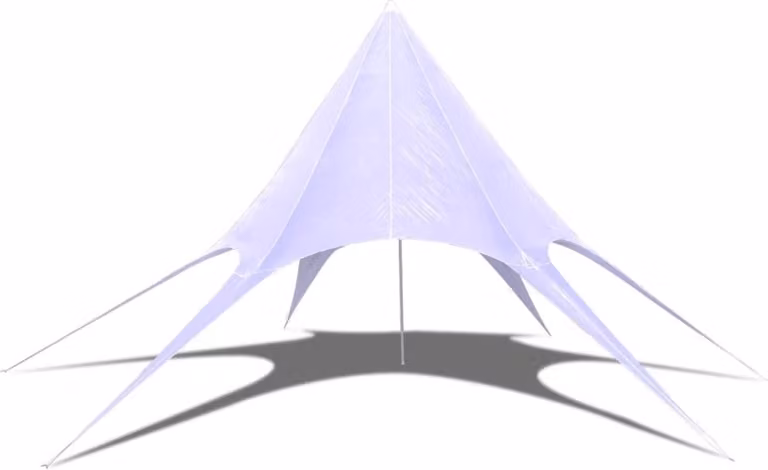Gazebo padiglione tenda da giardino a stella esagonale 12m