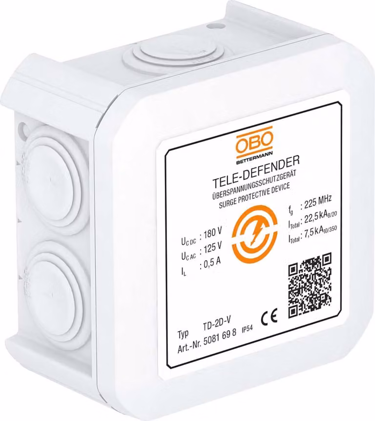 OBO Bettermann Vertr protezione da sovratensioni TD-2D-V