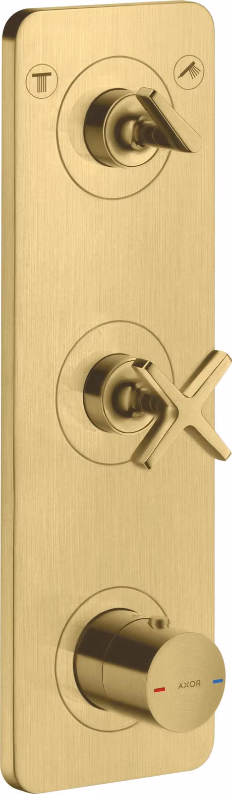 hansgrohe AXOR Citterio E module thermostat encastré 38 x 12 pour 2 consommateurs, 36703950, 36703950