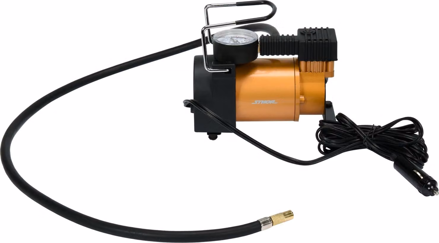 Potente compressore da auto a 12 V con manometro, 35 l/min, 120 W