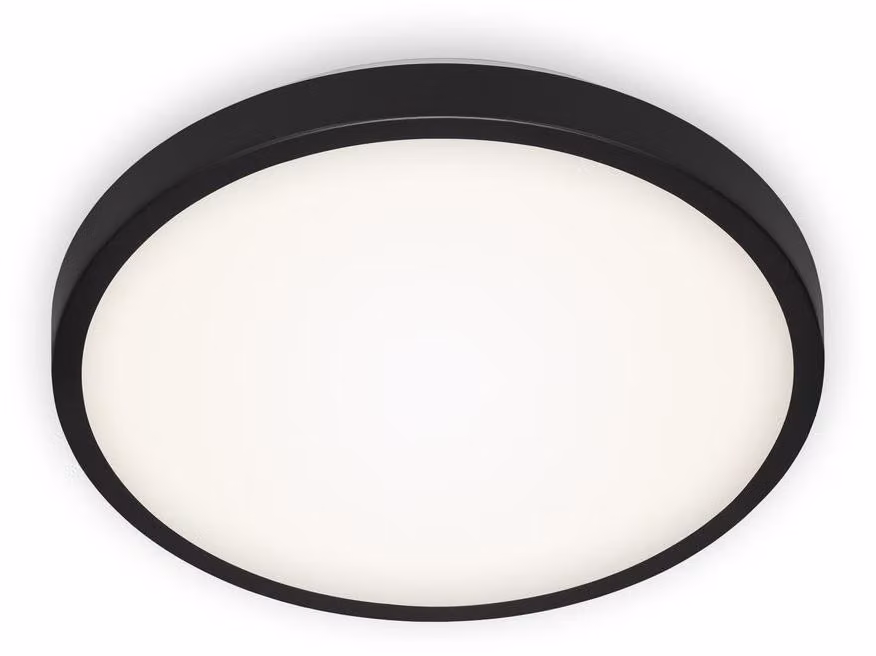 BRILONER MANNY Lampada da soffitto a LED, luce bianca neutra, nero, 29 x 7 cm