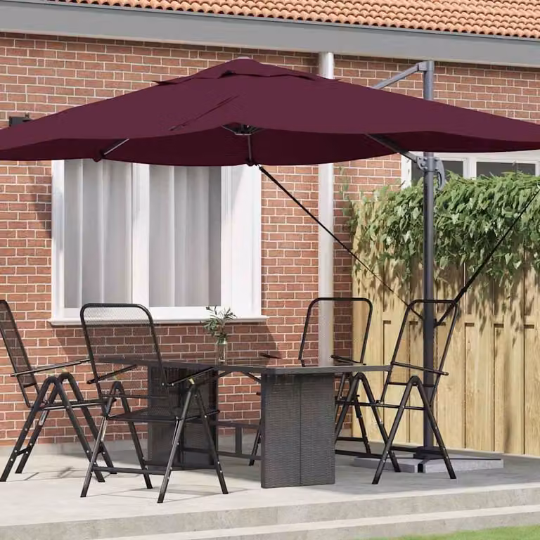 Maison Exclusive - Ombrellone, dimensioni 351 x 250 x 260 cm, realizzato in poliestere e alluminio