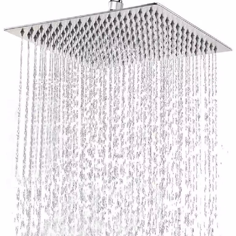 Soffione doccia quadrato - 30 x 30 cm - Acciaio inossidabile - Cromato