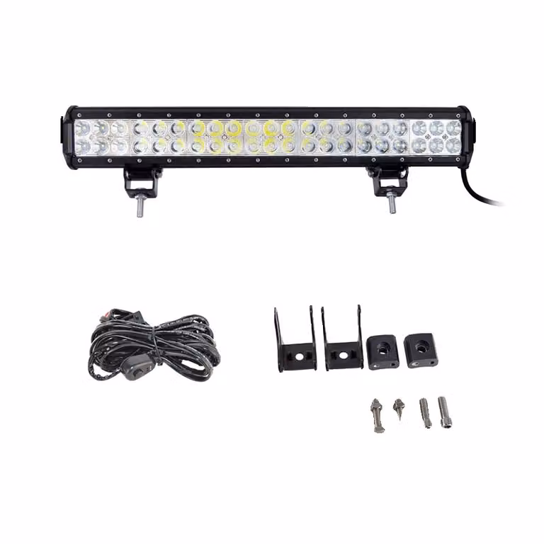 Barra luminosa offroad, varie dimensioni disponibili, adatta per Jeep JK UTV ATV, filo da 20 pollici 126W