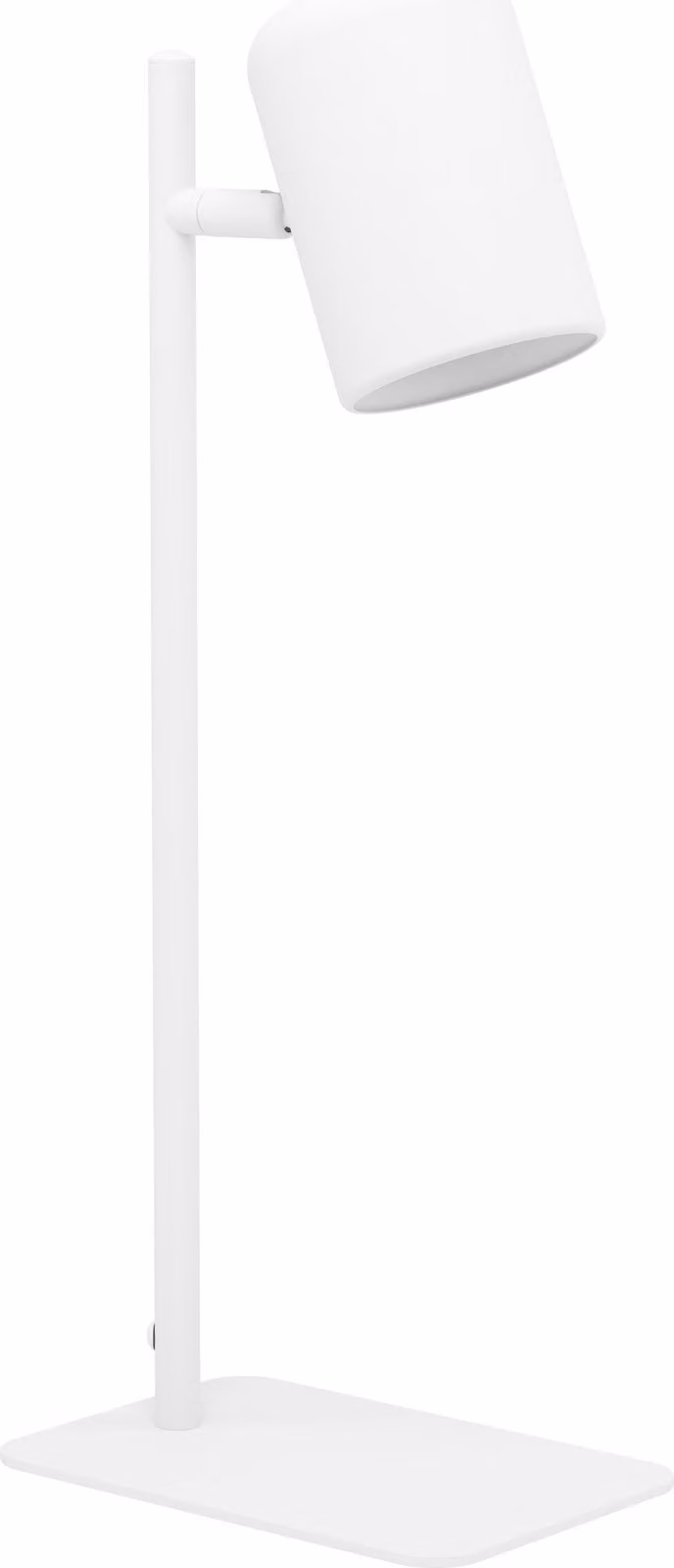 Lampada Da Scrivania Moderna Ceppino 1 Luce Acciaio Bianco