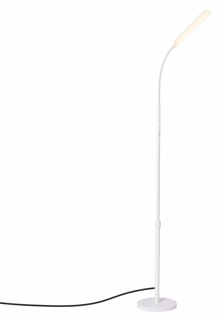 Lampada da terra regolabile | Bianco | 22x22x141-175 cm