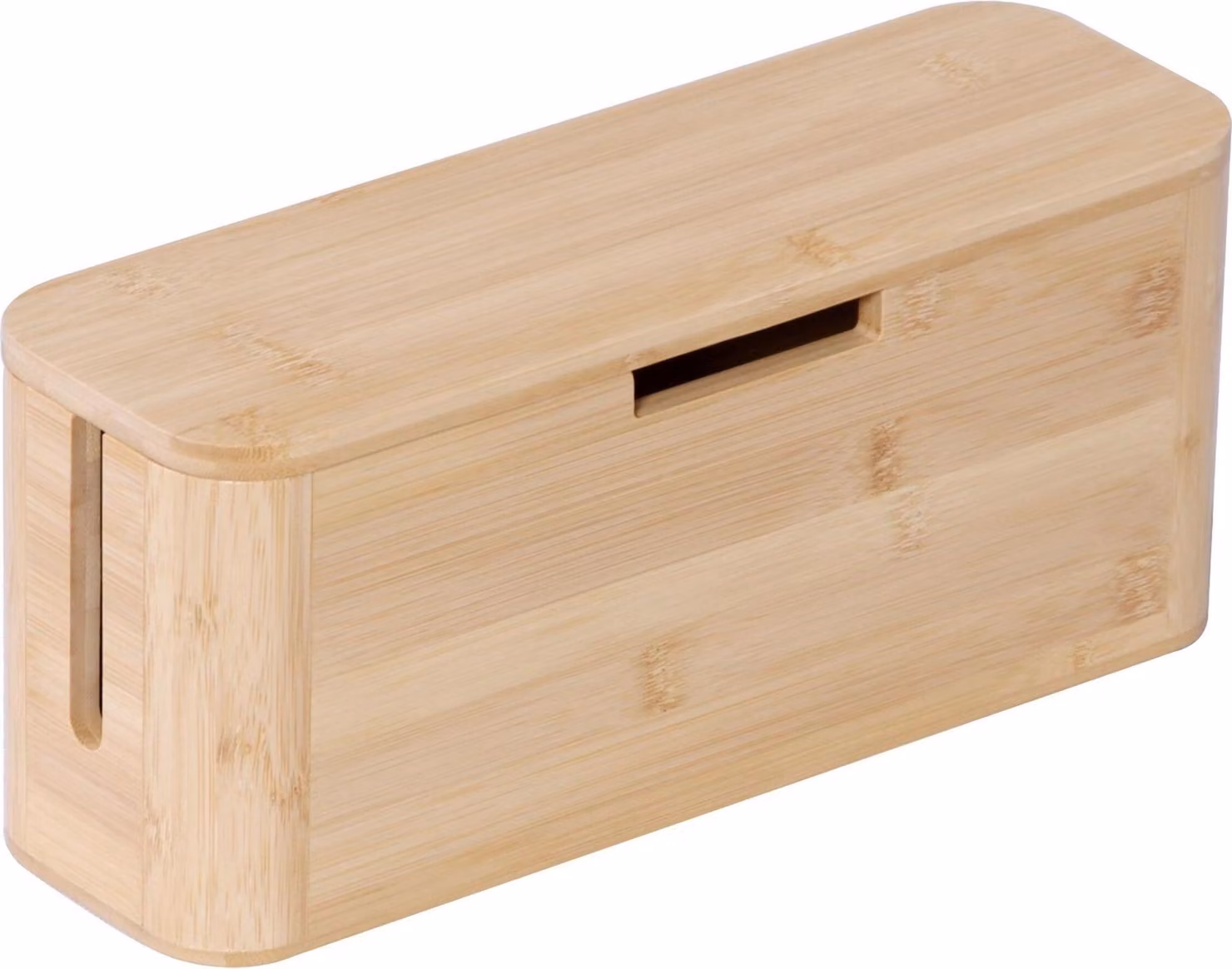 Scatola portacavi in bambù con coperchio magnetico: organizza e proteggi