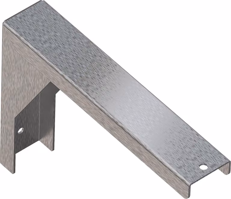 Consolle KWC AR, PLANOX, acciaio inox, montaggio a parete, 45x180x240 mm