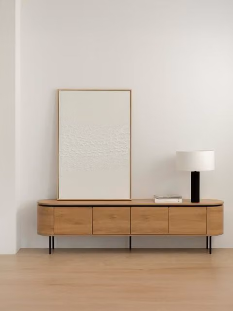 Mobile TV Ilford 200 Kenay Home colore beige in legno e composito