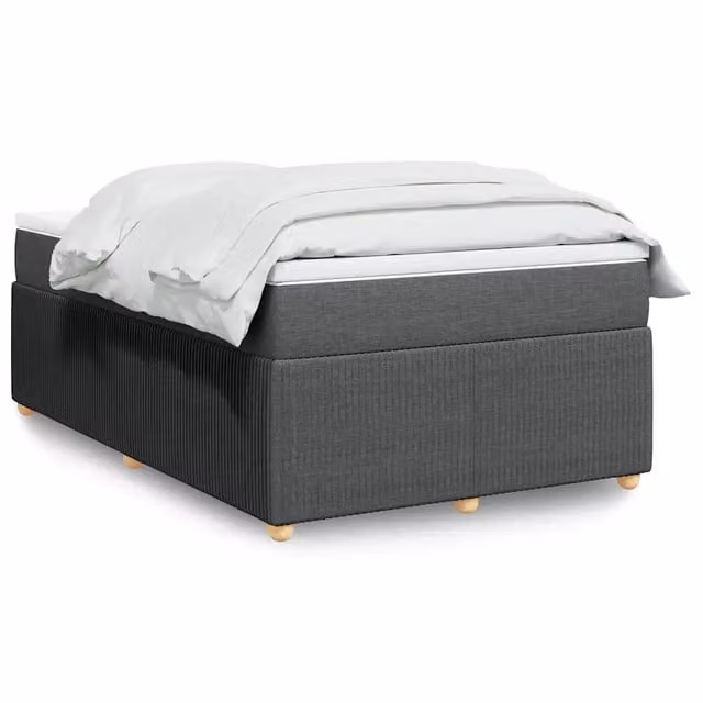 Letto Ibrido vidaXL con Materasso a Molle e Struttura in Legno, Grigio e Bianco, L/P: 120 x 200 cm