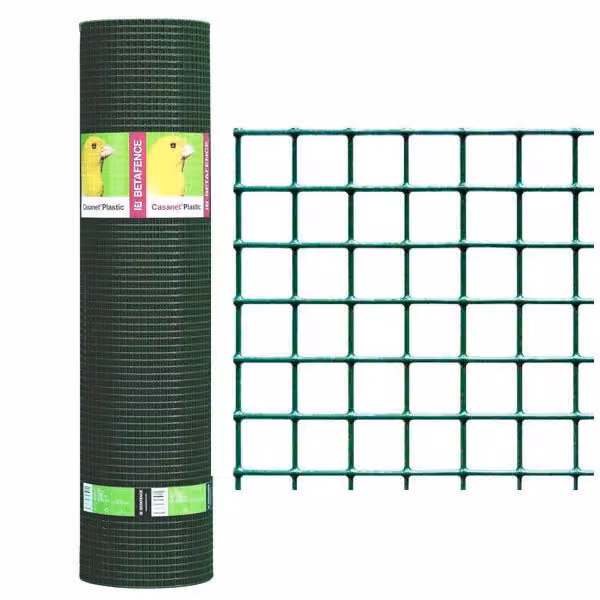Rete di recinzione Betafence plastificata verde con maglia 12,7x12,7 mm, Altezza: 50 cm, Lunghezza: 25 m – 2