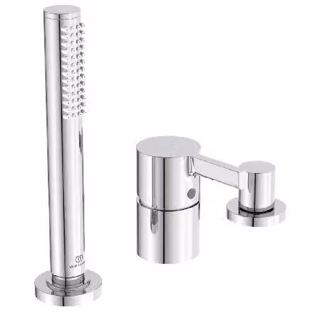 Ideal Standard Joy - Miscelatore per bordo vasca, installazione a 3 fori, cromo BC788AA