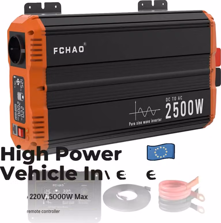 Inverter, potenza continua di 2500W, potenza di picco di 5000W, 2500W-24V