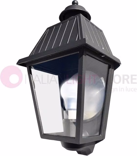 RIVALBA Mezza Lanterna a parete Applique per Esterno Vetri trasparenti GARDENLIGHT