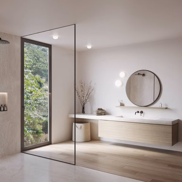 Wever & Ducré Lighting Plafoniera soffitto Perlez 1.0, dimmerabile, Bianco / Opale, Bagno, Vetro, Plafoniera