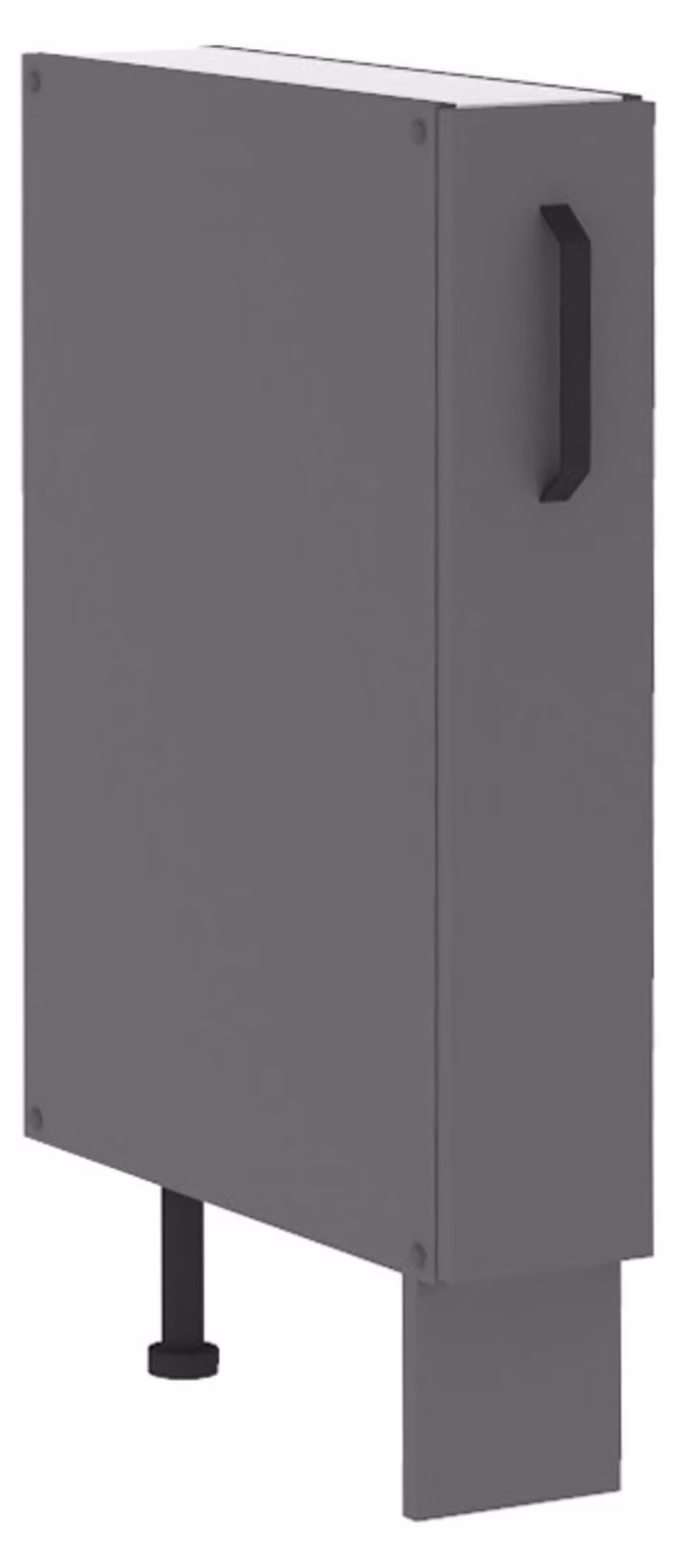Cucina NESSA Mobile base 15 cm antracite Cassettone estraibile Lincea da cucina Blocco cucina