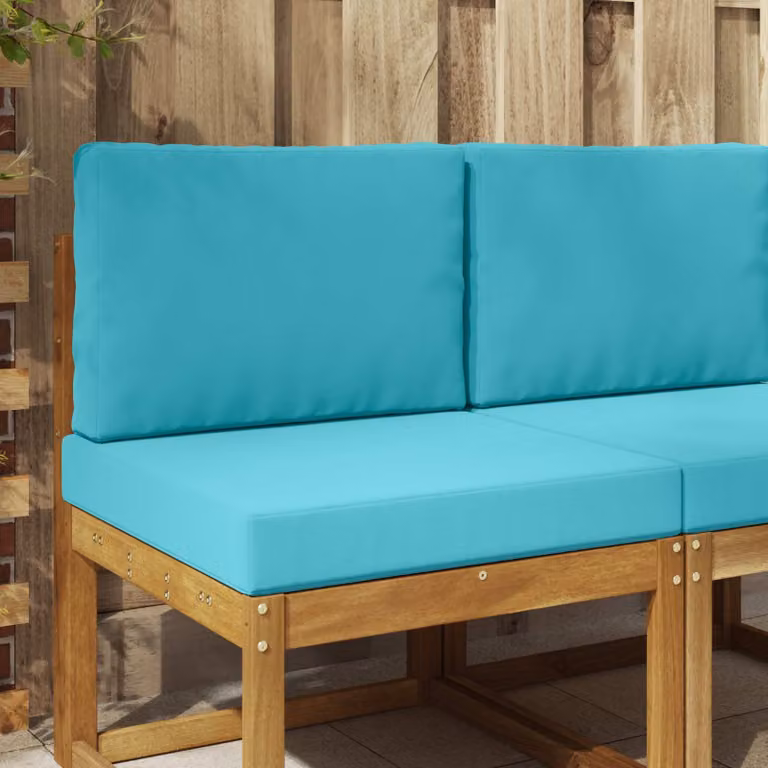 Cuscino per divano da esterno vidaXL in poliestere Turchese L 60 cm x P 60 cm x H 60 cm