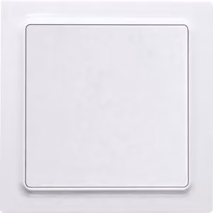 Interruttore a culla bianco puro lucido - Pulsante 1 contatto di commutazione (NO) bianco WT55E-wg