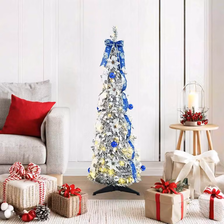 Maison Exclusive - Albero di Natale artificiale bianco, 120 cm, in PVC