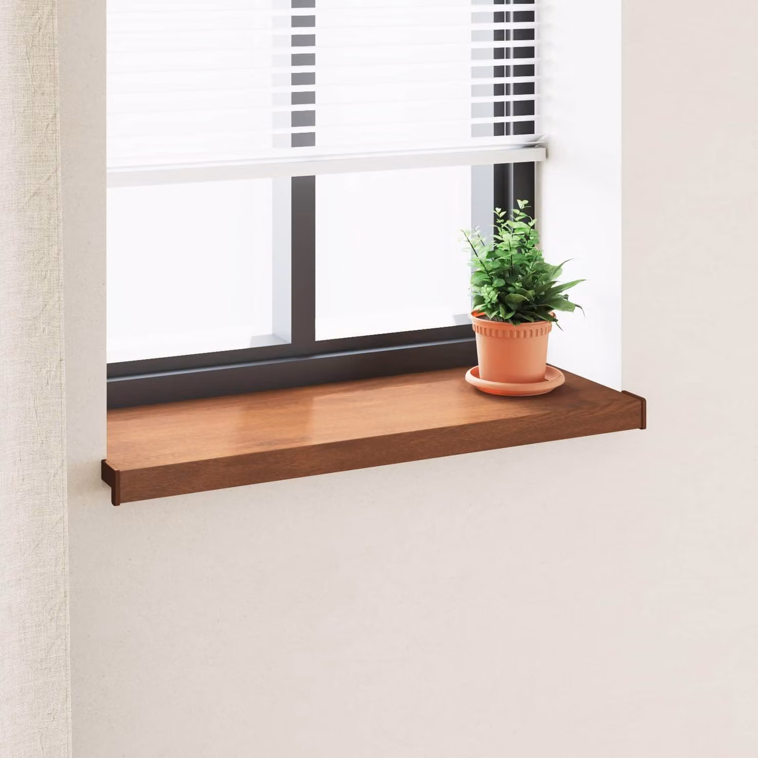 Soglia della Finestra Legno Marrone 100 x 35 x 4,5 cm PVC