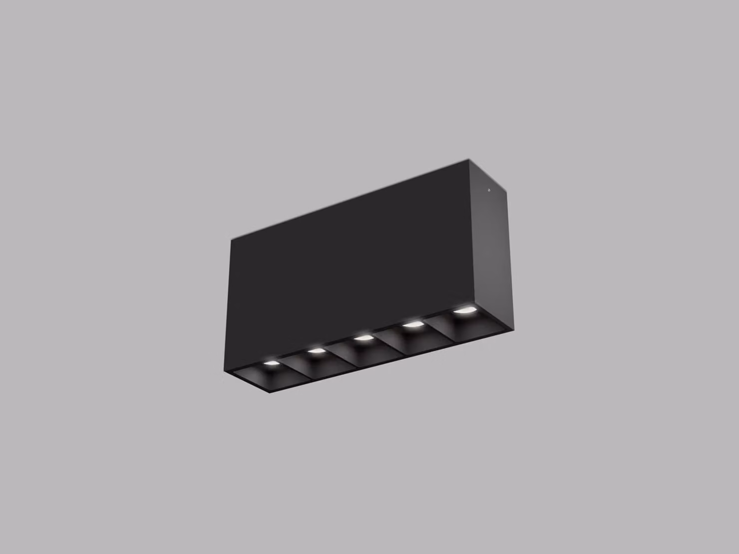 LED2 1491153D Plafona LINEAR II ON 5, B DALI/PUSH 10W 3000K/3500K/4000K UGR nero