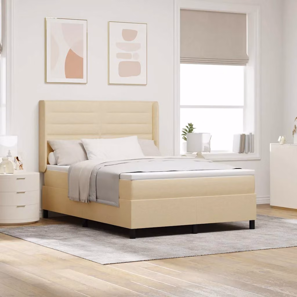 Letto ibrido con materasso vidaXL in tessuto beige L: 140 cm, P: 200 cm, H: 280 cm
