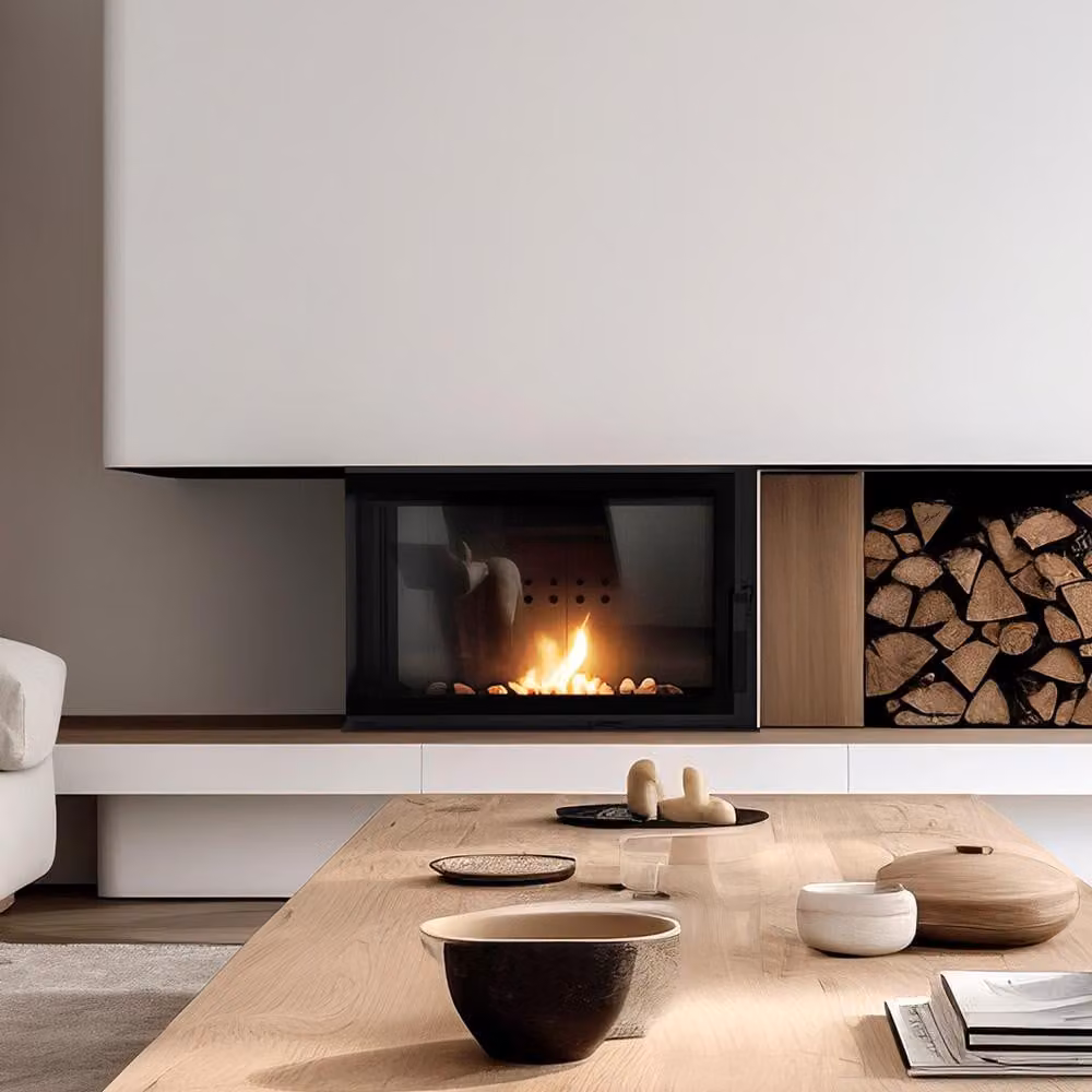 Scaldacamino KRATKI MBM sinistro 12kW Ø180 recupero angolare ECO SET
