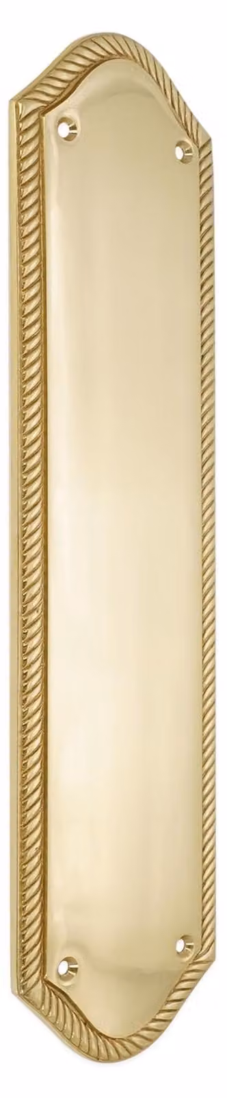 Piastra di spinta in ottone lucido per porte, dimensioni 300 x 75 mm