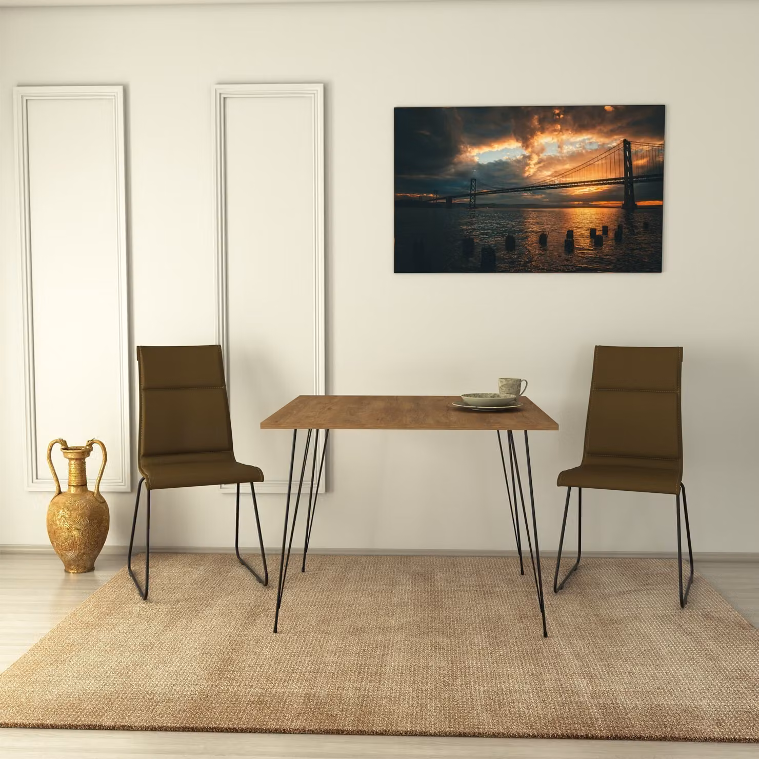Skye Decor, Sandalf Square - Rovere caucasico, Tavoli, Rovere caucasico, 90 x 75 x 90 cm