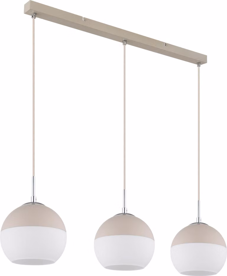 GLOBO Illuminazione lampada a sospensione RAGUSA LWH 90x20x120 cm bianco sospensione