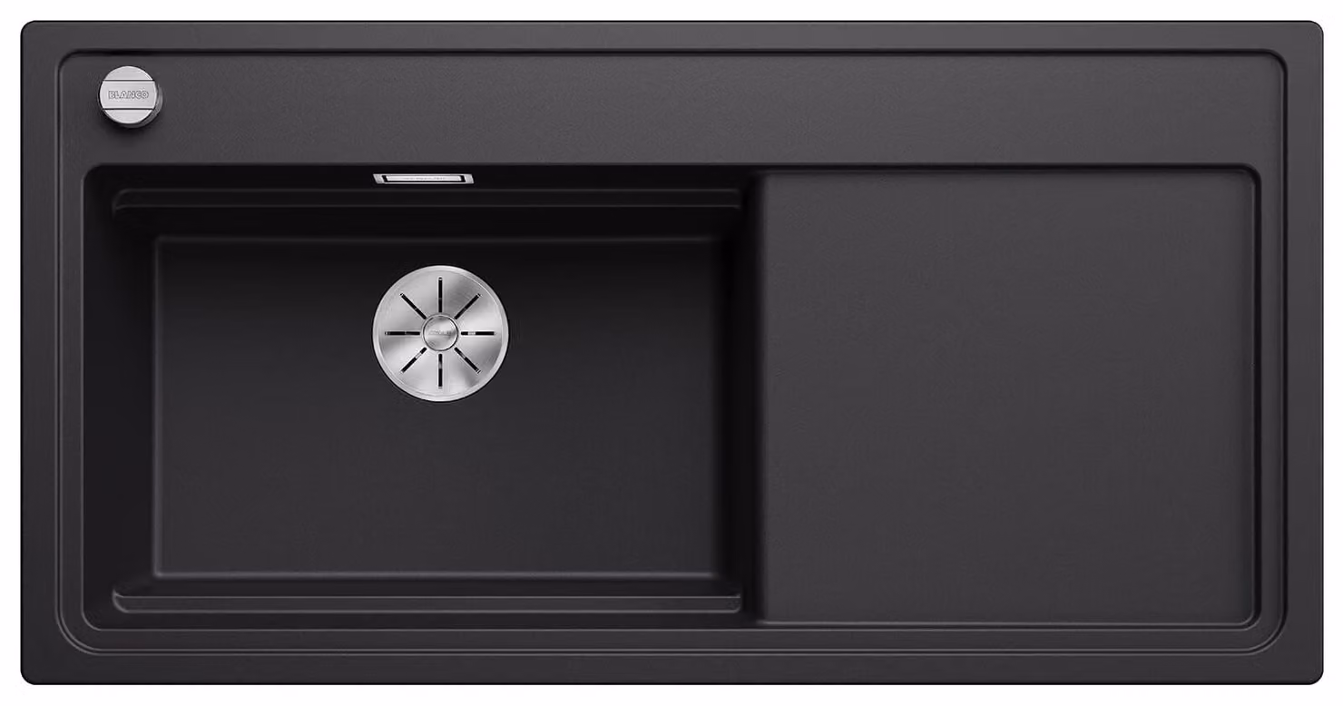 Blanco ZENAR XL 6 S lavello 1000 x 510 mm nero 526059 Con scolapiatti Vasca sinistra