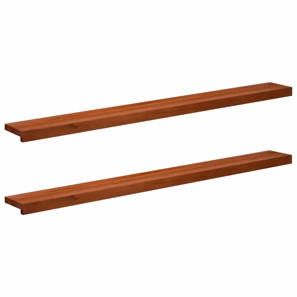 Set di 2 soglie per finestre vidaXL in legno marrone L: 160 cm, P: 20 cm, H: 2 cm – 2