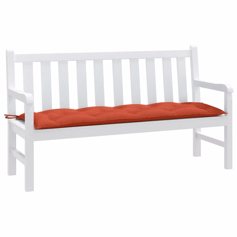 Cuscino Panca da Giardino vidaXL Rosso Mélange L: 150 cm, P: 50 cm, H: 7 cm in Tessuto Resistente ai Raggi UV