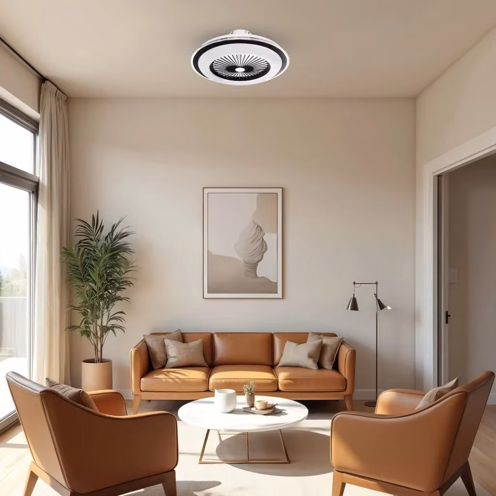Plafoniera ventilatore Zephyr Milagro LED 48W CCT nero/bianco Ø 60 cm – 2