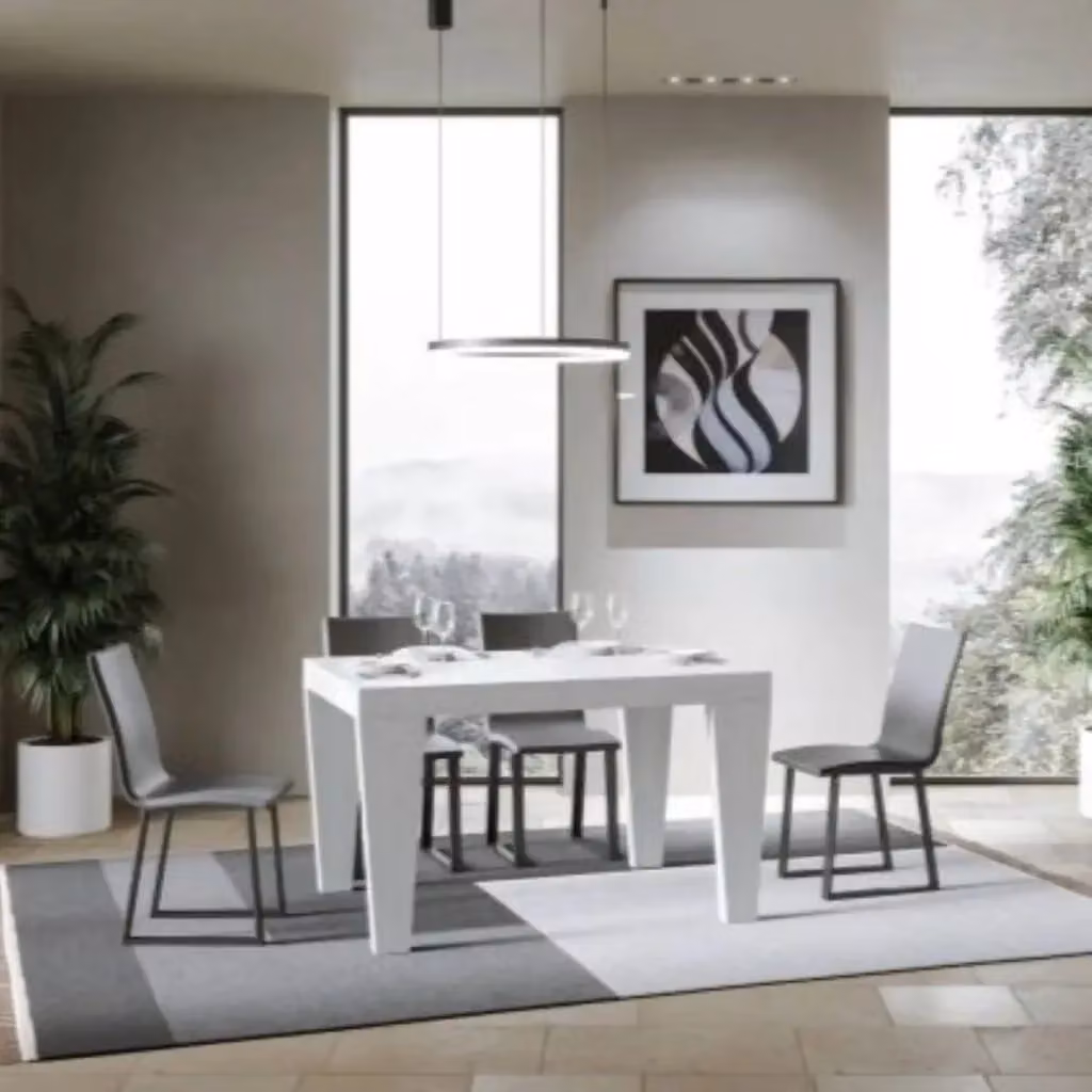 Tavolo allungabile Spimbo Itamoby colore bianco frassino L: 130-390 cm, P: 90 cm – 2