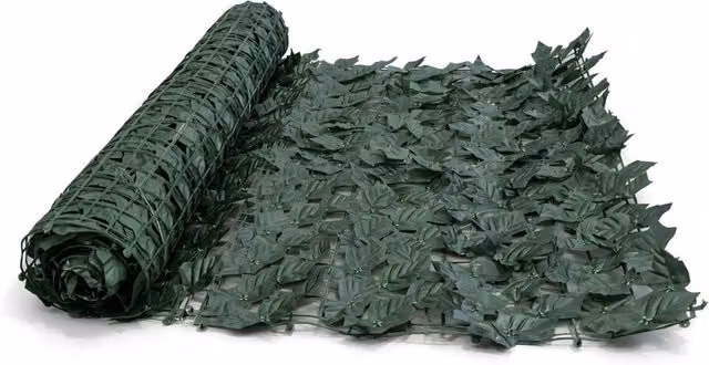 Siepe Artificiale di Edera Finta Biancheriaweb Verde, Frangivista Coprente per Recinzione, H: 150 cm x L: 20 m