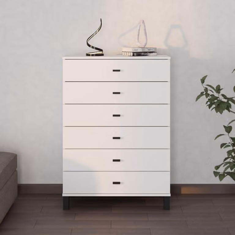 Otaval - Credenza, 77x35x78h cm Bianco, un Ripiano