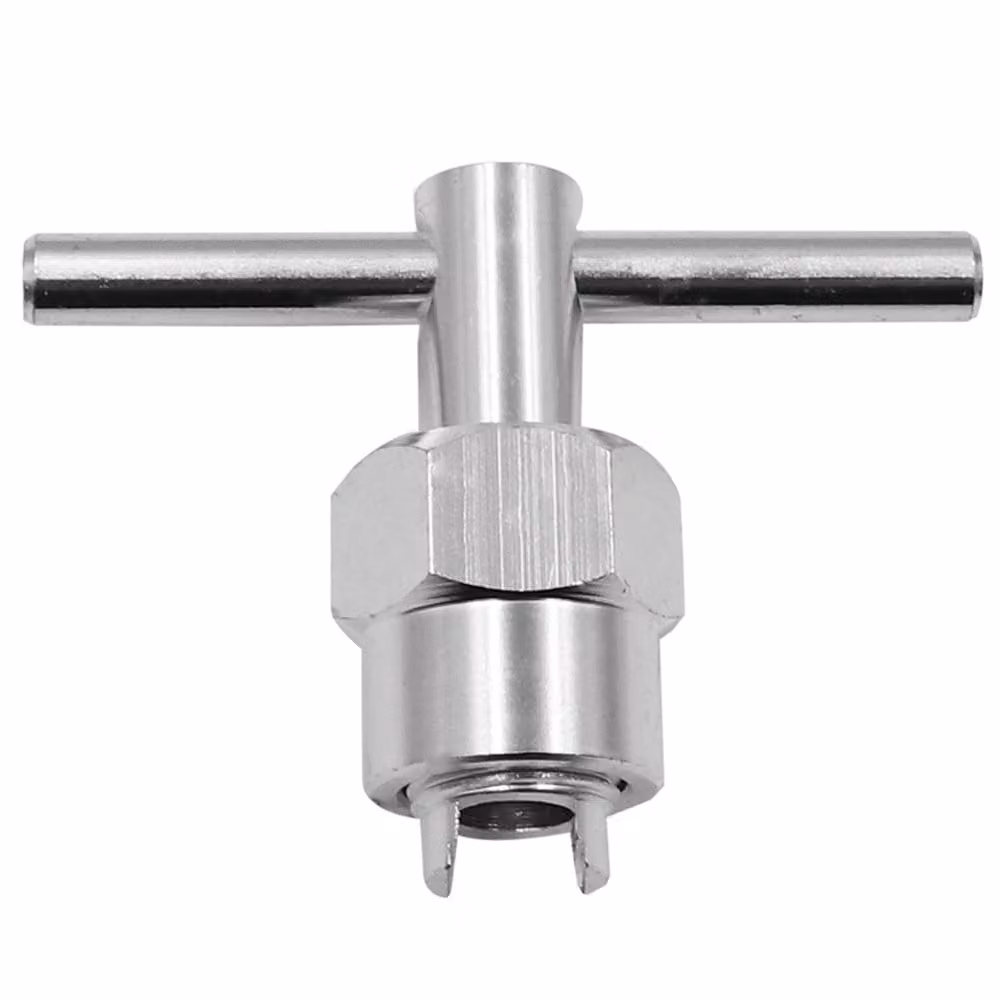 Chiave universale per rubinetti, in alluminio – utensile idraulico per la riparazione di lavabi e miscelatori, robusta e zincata. Accessorio